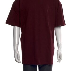 All Saints Men’s Burgundy Oversized T-Shirt